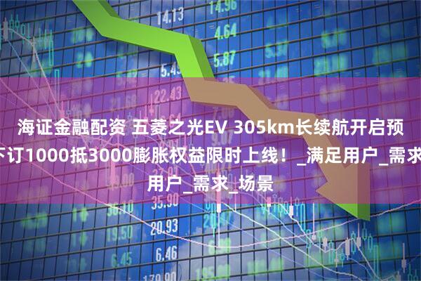 海证金融配资 五菱之光EV 305km长续航开启预订，下订1000抵3000膨胀权益限时上线！_满足用户_需求_场景