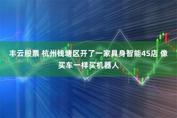 丰云股票 杭州钱塘区开了一家具身智能4S店 像买车一样买机器人